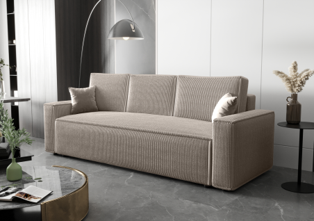 Sofa AMRO2 Cord Schlafsofa mit Bettkasten