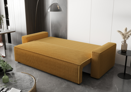 Sofa AMRO2 Cord Schlafsofa mit Bettkasten