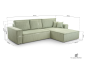 Ecksofa ANGO CORD Schlafsofa