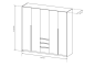Kleiderschrank XELI 225