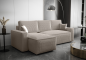 Ecksofa AMRO Cord BEIGE Schlafsofa