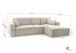 Ecksofa PULA Cord Schlafsofa