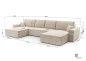 Wohnlandschaft ANGO-U Cord Schlafsofa Wohnlandschaft ANGO-U Cord Schlafsofa