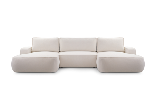 Wohnlandschaft MONOS-U Schlafsofa Boucle