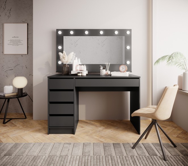 Schreibtisch + Spiegel TEVI Anthrazit Schreibtisch + Spiegel TEVI Anthrazit
