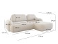 Ecksofa MIVARO Boucle