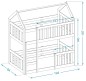 Kinderbett Etagenbett LILI 80x160/190cm Kinderbett Etagenbett LILI 80x160/190cm