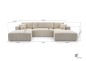 Wohnlandschaft PULA-U Schlafsofa Boucle Wohnlandschaft PULA-U Schlafsofa Boucle
