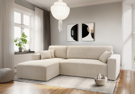 Ecksofa PULA Cord Schlafsofa