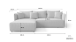 Ecksofa MONDE Cord Schlafsofa Ecksofa MONDE Cord Schlafsofa