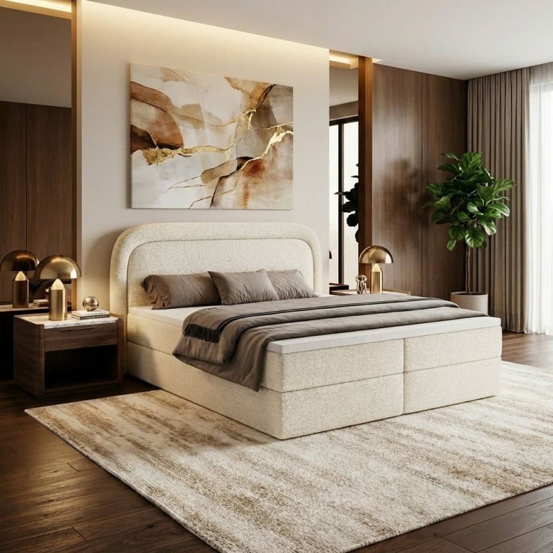 Boxspringbett BONITO mit Bettkasten & Topper