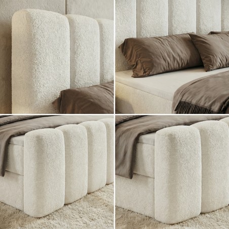 Boxspringbett NOLA mit Bettkasten & Topper