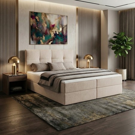 Boxspringbett MORENO mit Bettkasten & Topper