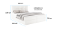 Boxspringbett MORENO mit Bettkasten & Topper