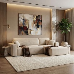 Ecksofa PULA Cord Schlafsofa