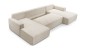 Wohnlandschaft PULA-U Cord Schlafsofa BEIGE