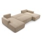 Wohnlandschaft PULA-U Cord Schlafsofa