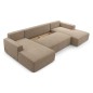 Wohnlandschaft PULA-U Cord Schlafsofa