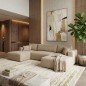Wohnlandschaft PULA-U Cord Schlafsofa